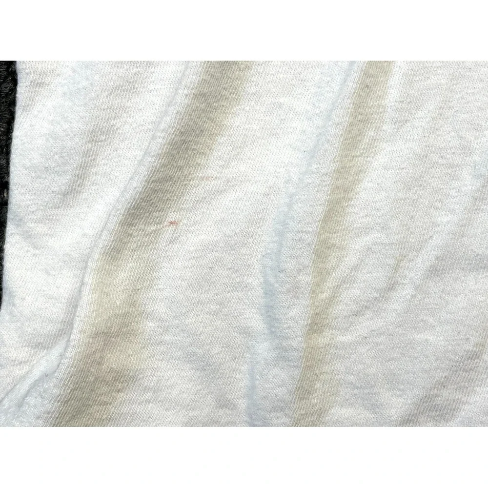Nike Football T-Shirt Mens Medium White Iconic Swoosh Logo Athletic-Cut Pullover